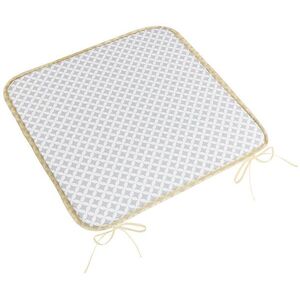 BELLATEX Ülőpárna ADÉLA, 34\905 sima 40 × 40, rombusz, szürke-fehér kép