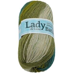 Bellatex s.r.o. Lady de Luxe Batik 100g - 605 zöld, bézs kép