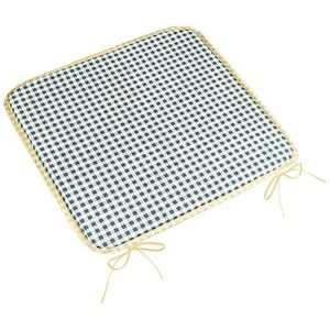 BELLATEX Ülőpárna BERTA, 34\610 sima 40 × 40, kockás, szürke kép
