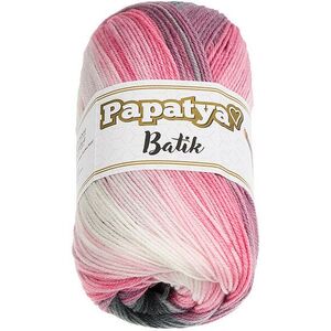 BELLATEX Papatya Batik fonal, 100 g - 554-21 fehér, szürke, rózsaszín kép