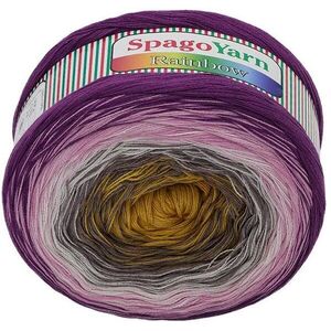 SpagoYarn Rainbow 250 g - 4 rózsaszín-lila kép