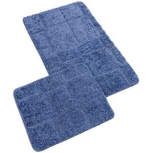 Bellatex Fürdőszoba szett, Bany Silver 60 × 100 cm + 60 × 50 cm 425/004 kék kép