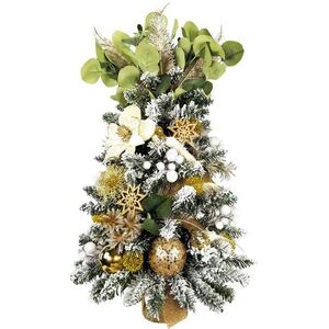 LAALU LED fényekkel díszített karácsonyfa - Champagne, 50 dísz, 60 cm kép