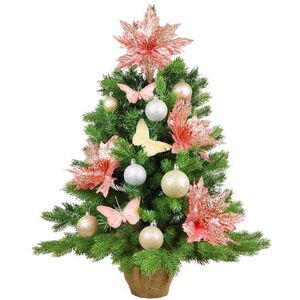 LAALU Karácsonyfa LED világítással - POMPADOUR, 35 db dísz, 60 cm kép