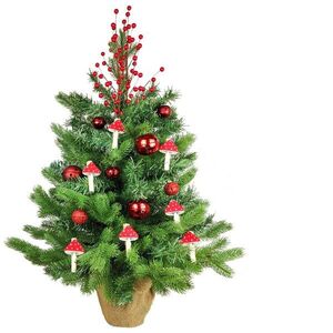 LAALU Karácsonyfa LED világítással - GALÓCA, 36 db dísz, 60 cm kép