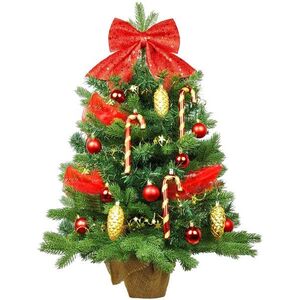 LAALU karácsonyfa LED fényekkel díszítve - Santa Claus, 29 dísz, 60 cm kép