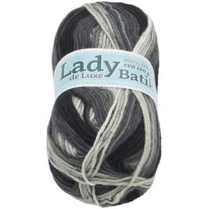 Lady de Luxe Batik 100 g - 604 fehér, szürke kép