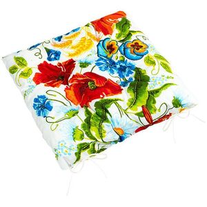 BELLATEX Gita ülőpárna 41/714 steppelt 40 × 40 cm pipacsok kép