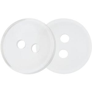 Bellatex 1, 3 cm átlátszó 2 lyuk 356686, 6 darabos készlet kép