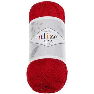 Vlnika Diva Fine 100 g - 106 piros kép