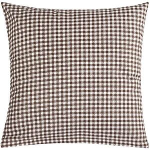 Bellatex 55/608 Berta párnahuzat, 45×45 cm, kockás, barna kép