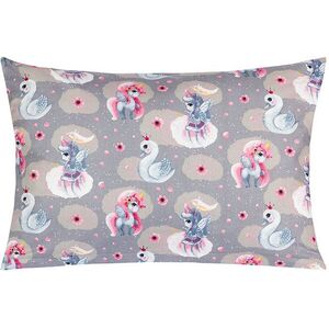 Bellatex 45/087 Viola párnahuzat, 40×60 cm, unikornis és hattyú kép