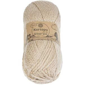 BELLATEX Melange Wool fonal, 100 g - 880 sötétbézs kép