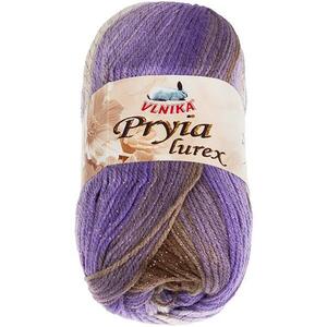 BELLATEX Pryia lurex 100 g - 310 lila, barna kép