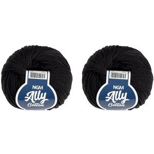 BELLATEX Ally cotton 50 g-os szett, 2 darab - 999 fekete kép