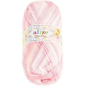 Bellatex Baby Best Batik 100 g - 6660 fehér, rózsaszín kép