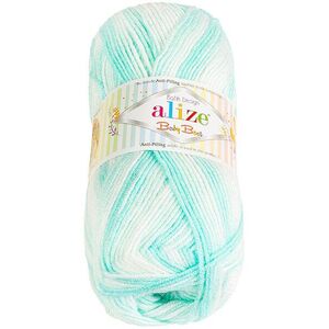 Bellatex Baby Best Batik 100 g - 6659 fehér, menta kép