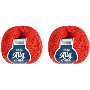 BELLATEX Ally cotton 50 g-os készlet 2 darab - 058 piros kép