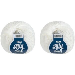 BELLATEX Ally pamut 50 g-os készlet 2 darab - 000 fehér kép