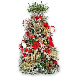 LAALU feldíszített karácsonyfa - Santa Claus, 87 dísz, 150 cm kép