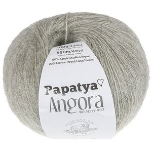 BELLATEX Angora Merino Papatya fonal, 100 g - 2120 szürke kép