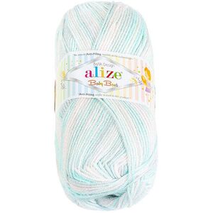 Bellatex Baby Best Batik 100 g - 6623 világos rózsaszín, világoskék kép