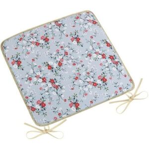 BELLATEX Ülőpárna DITA 34/402 - sima, 40 × 40, szürke virágos kép