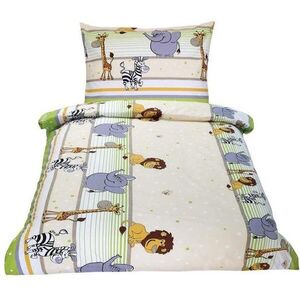 Bellatex pamut, Junior - 140 × 200, 70 × 90 cm - szafari zöld kép