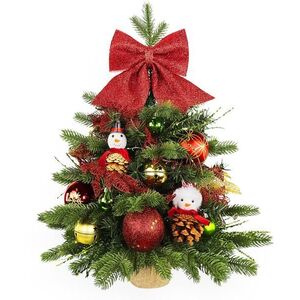 LAALU LED fényekkel díszített karácsonyfa - Hóember II, 31 dísz, 60 cm kép