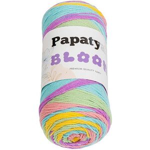 Bellatex fonal Papatya Bloom 100 g - 06 sárga, lila, türkizkék kép