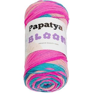Bellatex fonal Papatya Bloom 100 g - 09 rózsaszín, kék kép
