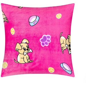 BELLATEX Ellík párna, 35 × 40 7023/183, kiskutya, rózsaszín kép