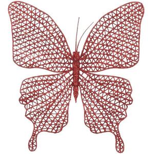 LAALU Csíptetős pillangó, piros, 20×19, 5 cm kép