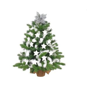 Díszített fa KING WINTER 60 cm 32 díszítéssel és dekorációval LED VILÁGÍTÁSSAL kép