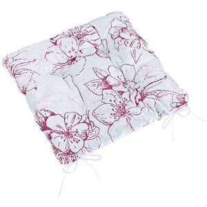 BELLATEX Székpárna Adéla 41/184 steppelt 40 × 40 cm bordó virág kép