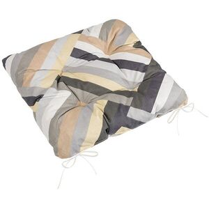 BELLATEX Adéla 41/231 steppelt 40 × 40 cm, csíkos szürke, bézs kép