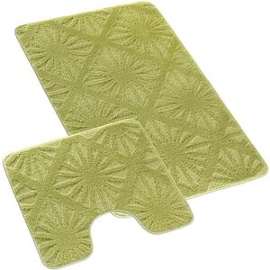 Bellatex Bany szett, 60 × 100 cm + 60 × 50 cm 810/013, világoszöld sugarak kép
