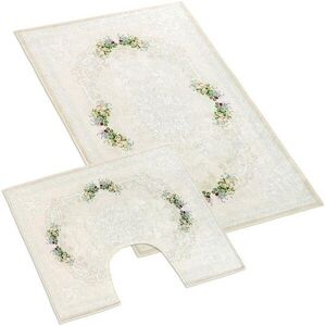 BELLATEX 850/047 3D nyomott fürdőszobai szett, 60×100 + 60×50, rózsák kép