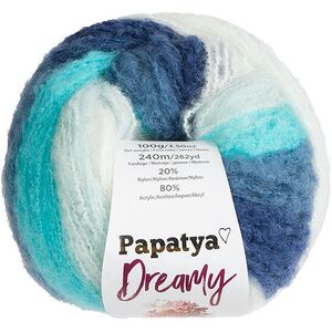 BELLATEX Papatya Dreamy 100 g - 08 fehér, kék, türkizkék kép