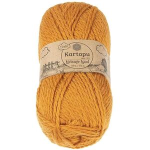 BELLATEX Melange Wool 100 g - 1854 mustársárga kép