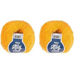 BELLATEX Ally cotton 50 g-os készlet 2 darab - 039 sárga kép