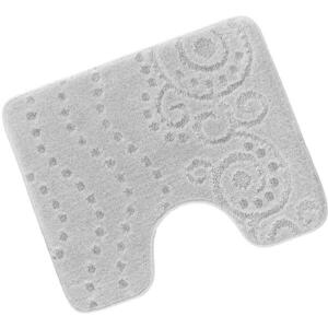 Bellatex 810/012 Bany Uni WC szőnyeg, 60×50 cm, dekor, világosszürke kép