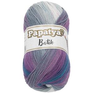 Bellatex Papatya Batik 100 g - 554-31 szürke, fehér, lila kép