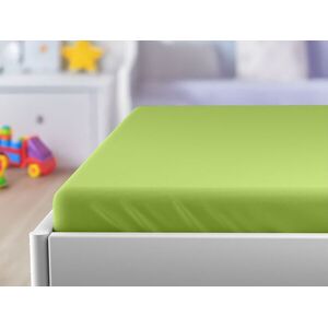 Jersey gyerek lepedő 60x120 cm zöld kép
