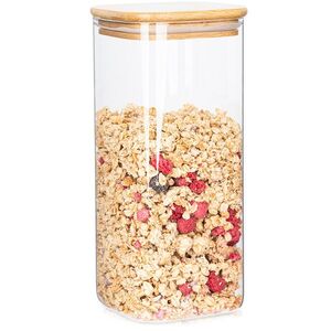 4Home Bamboo üveg élelmiszer tároló bambusz fedéllel, 1500 ml, 1500 ml kép