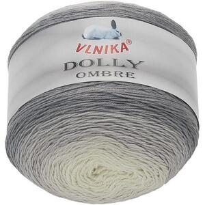 Vlnika Dolly Ombre 250 g - 313 szürke, fehér kép