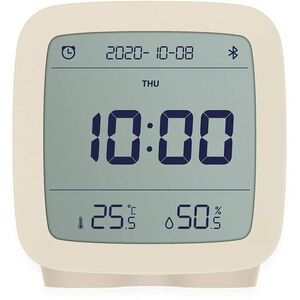 QINGPING Bluetooth Alarm clock (Temperature and RH monitor) - beige kép