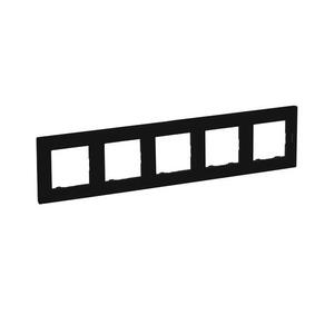 Legrand - NILOE STEP 5-modulos keret fekete 863595 kép