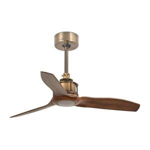 FARO Barcelona FARO 33428WT - Mennyezeti látor. JUST FAN S átm. 81 cm barna/sárgaréz Wi-Fi Tuya + távirányító 33428T kép