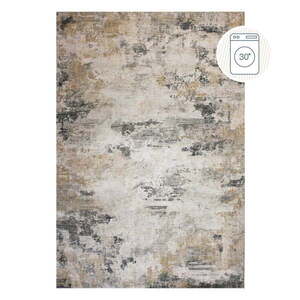 Szürkésbézs mosható szőnyeg 115x170 cm Lila Abstract – Flair Rugs kép